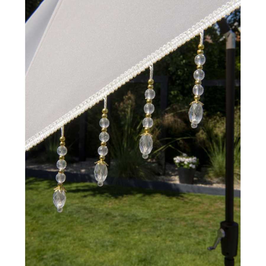 Garden Must Haves Carrousel Outdoor Parasol - Anthracite & Grey