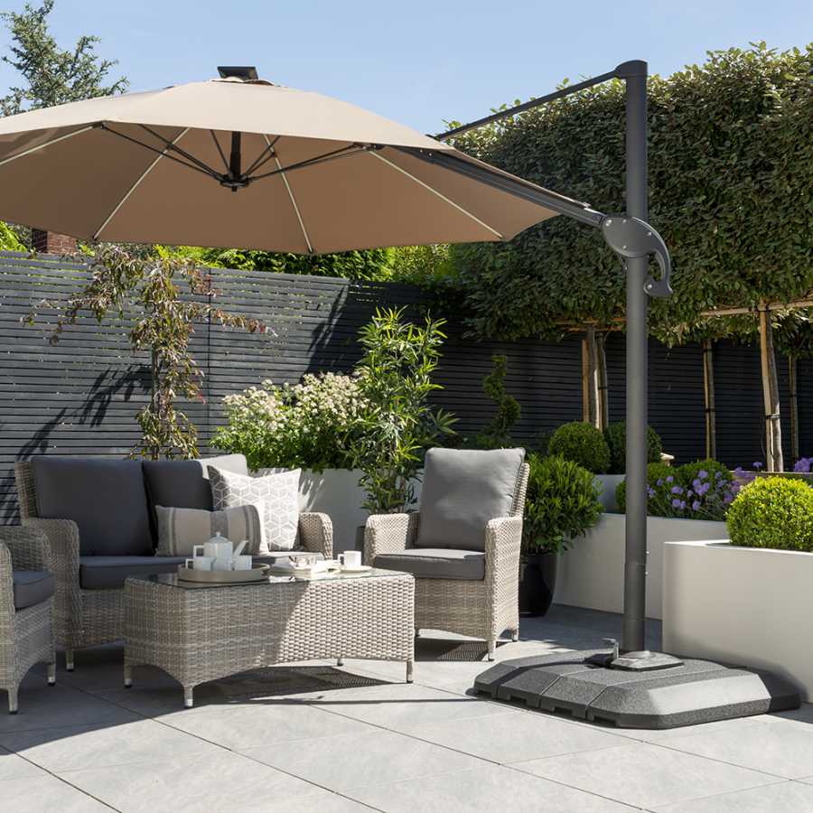Garden Must Haves One Box Outdoor Parasol With Base