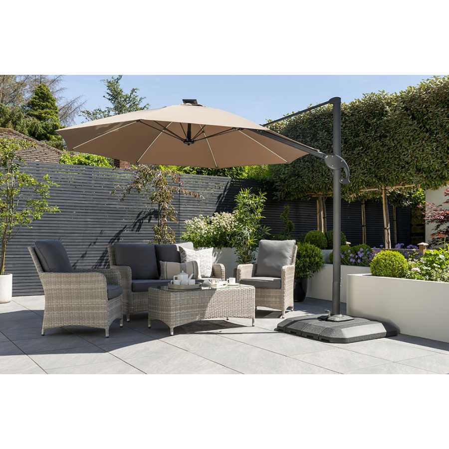 Garden Must Haves One Box Outdoor Parasol With Base
