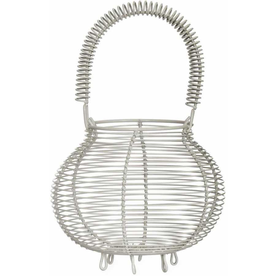 Garden Trading Steel Egg Basket - Chalk Garden Trading Steel Egg Basket - Chalk
