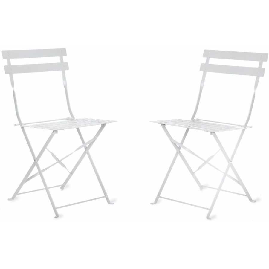 Garden Trading Rive Droite Bistro Chairs - Set of 2 - Chalk