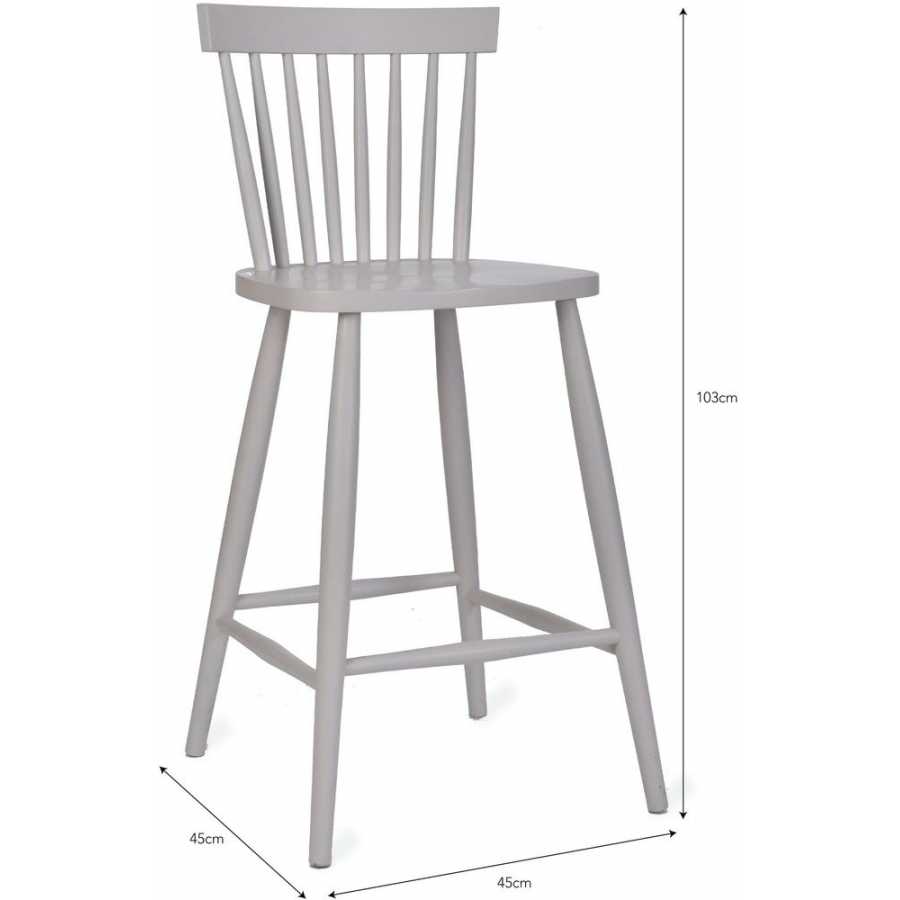 Garden Trading Spindle Back Bar Stool - Lily White