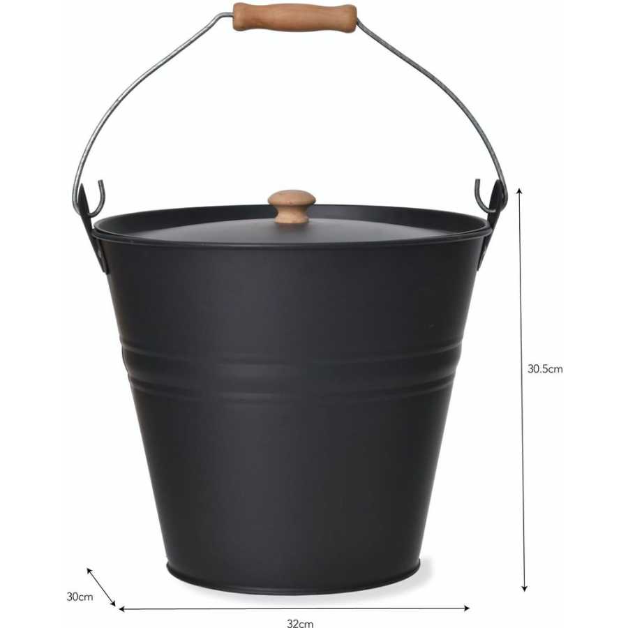 Garden Trading Steel Fireside Bucket - Carbon
