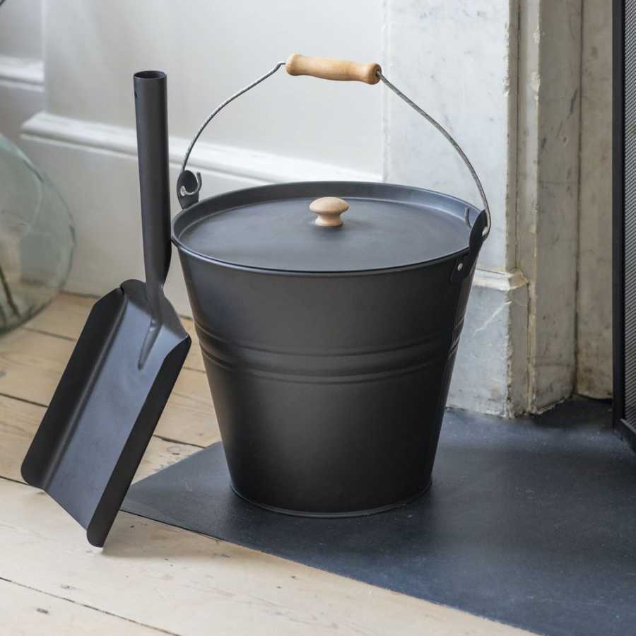 Garden Trading Steel Fireside Bucket - Carbon