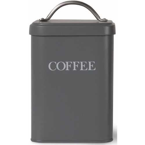Garden Trading Steel Coffee Canister - Charcoal
