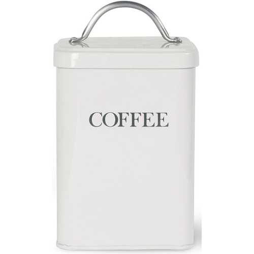 Garden Trading Steel Coffee Canister - Chalk