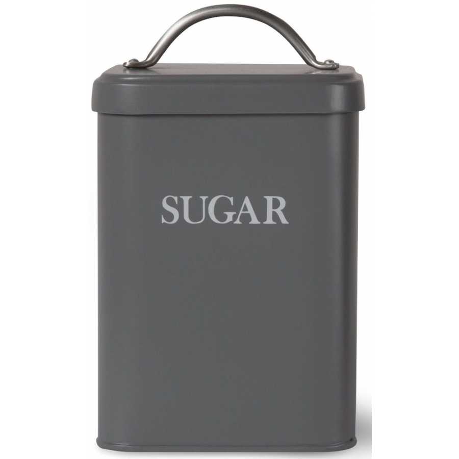 Garden Trading Steel Sugar Canister - Charcoal