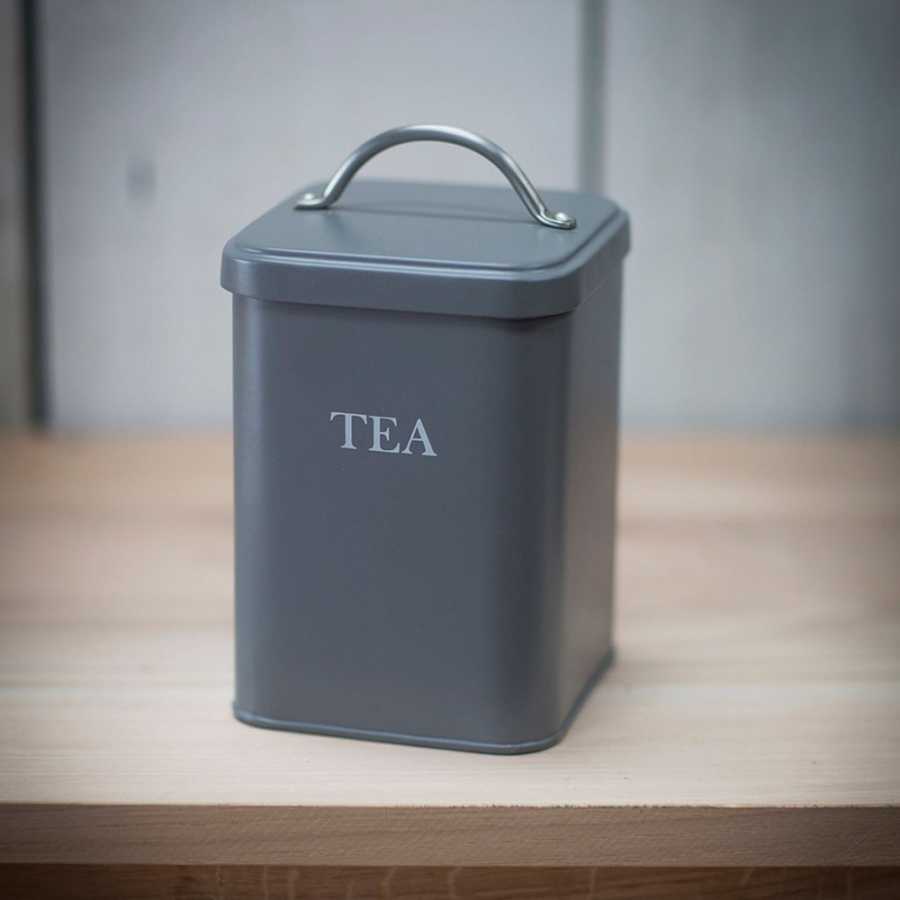 Garden Trading Steel Tea Canister - Charcoal