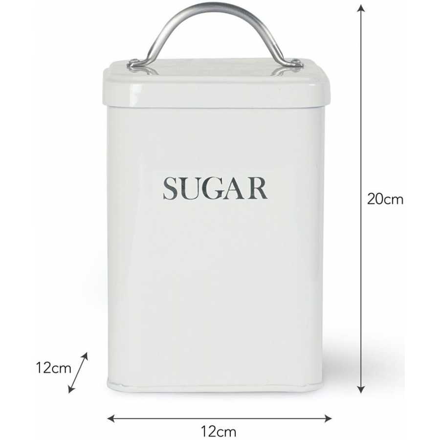 Garden Trading Steel Sugar Canister - Chalk