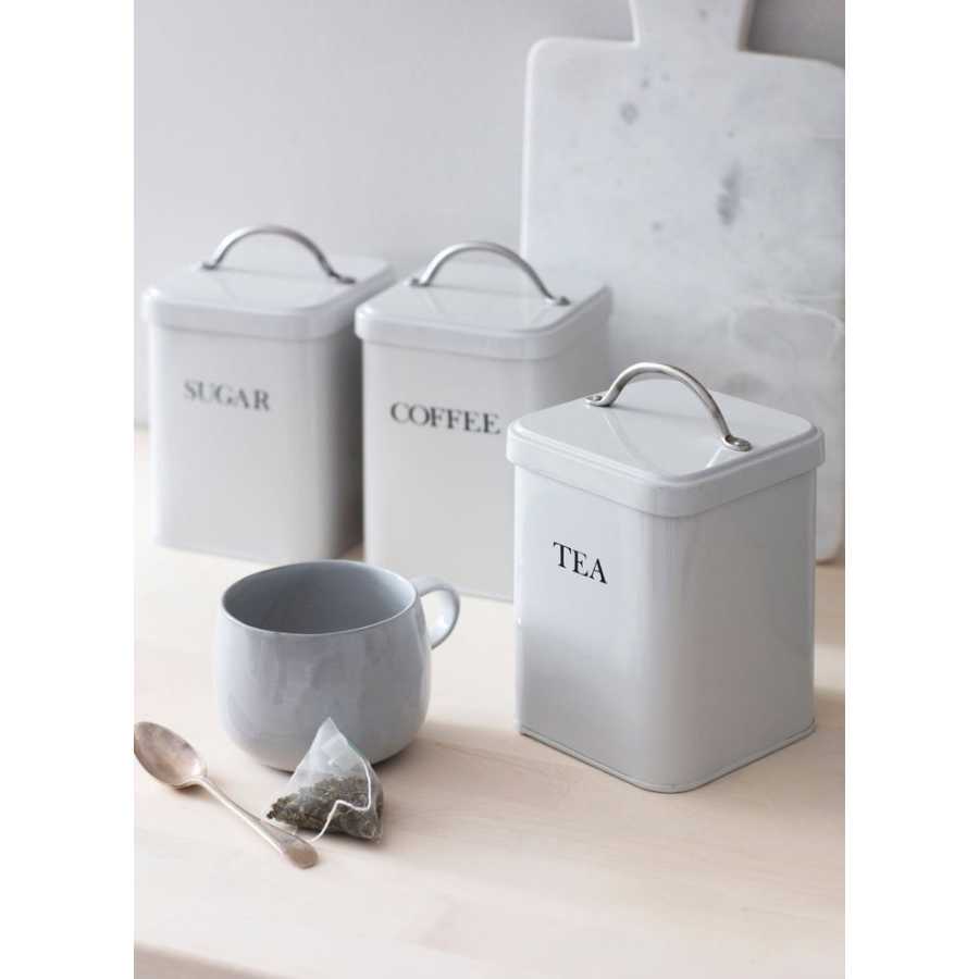 Garden Trading Steel Tea Canister - Chalk