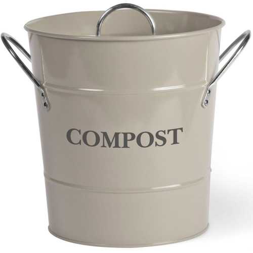 Garden Trading Steel Mini Compost Bucket - Clay