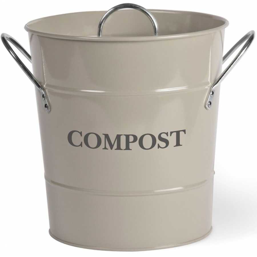 Garden Trading Steel Mini Compost Bucket - Clay