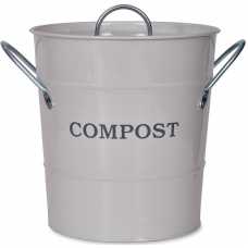 Garden Trading Steel Mini Compost Bucket - Chalk