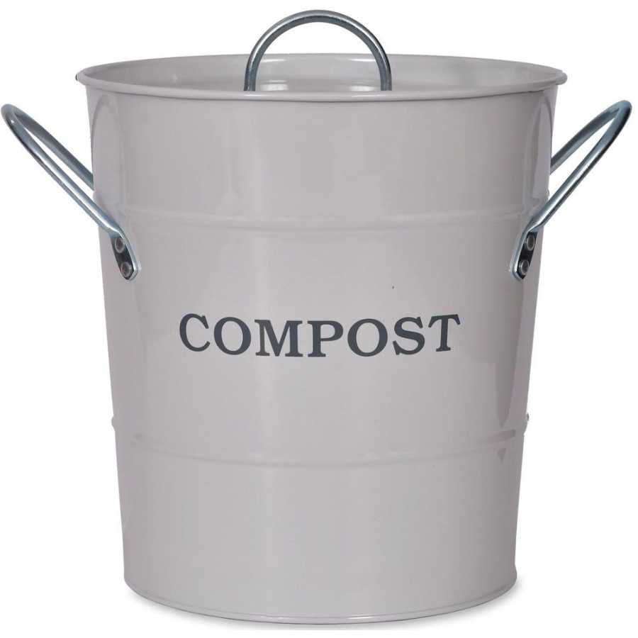 Garden Trading Steel Mini Compost Bucket - Chalk