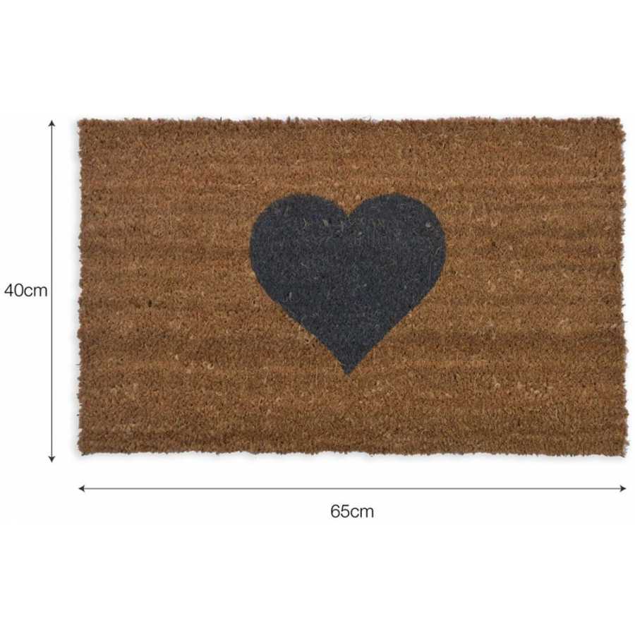 Garden Trading Heart Doormat - Small