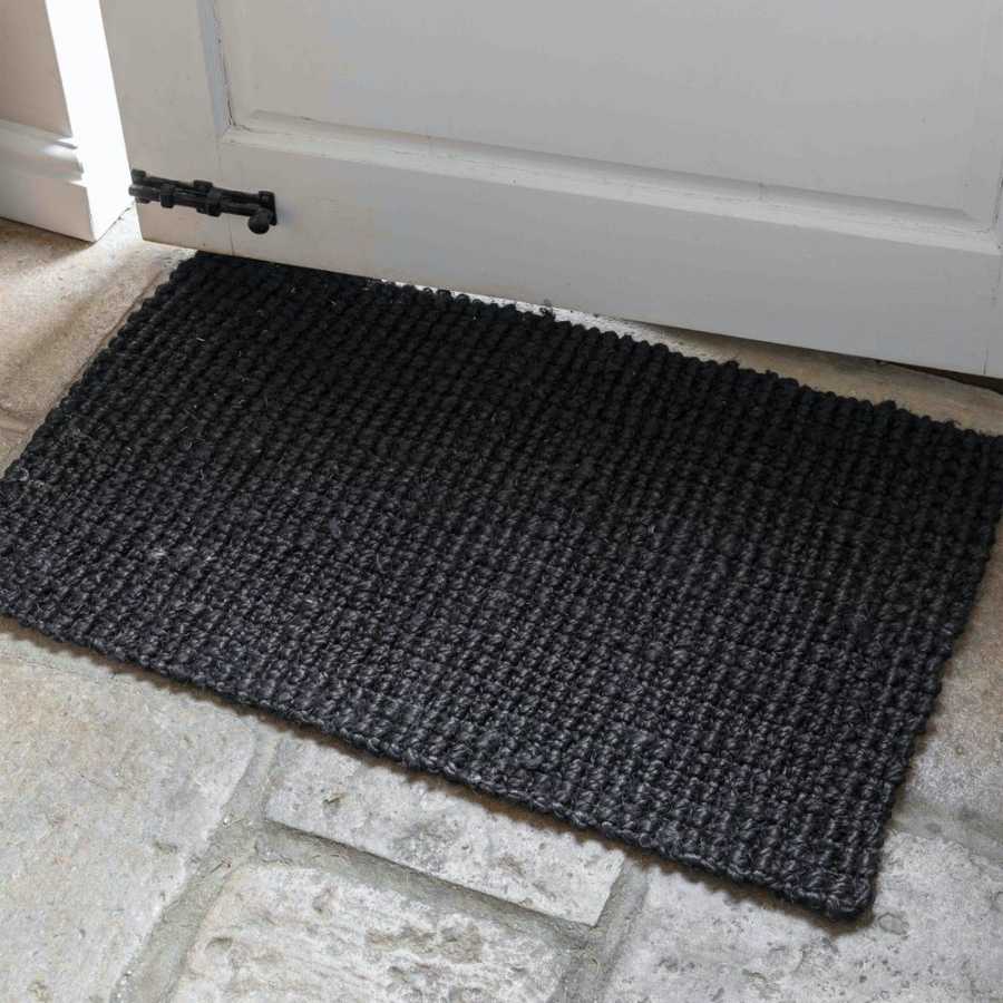 Garden Trading Woven Doormat - Black