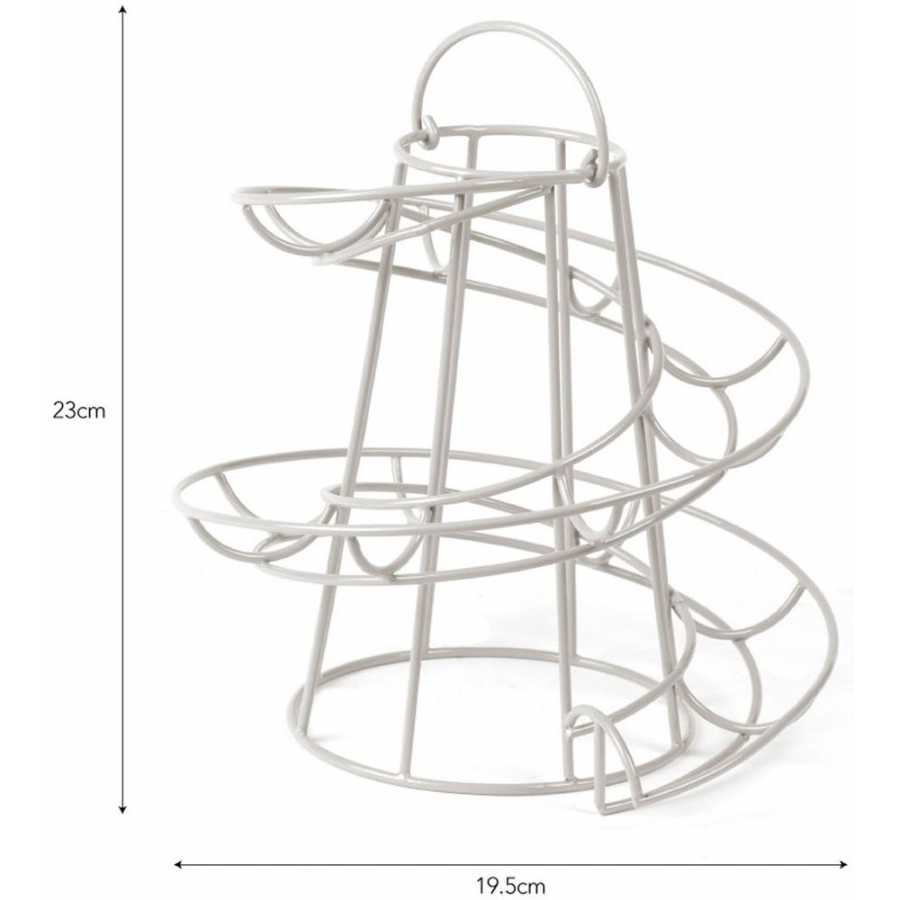 Garden Trading Steel Egg Run - Chalk Garden Trading Steel Egg Run - Chalk