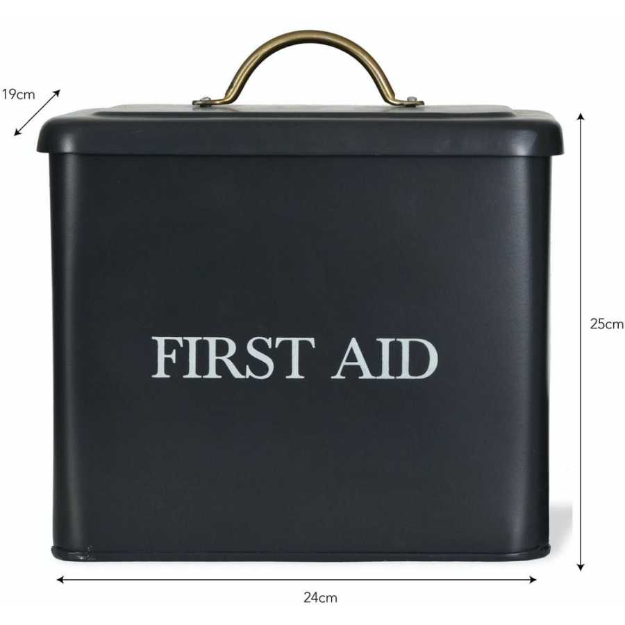 Garden Trading Steel First Aid Box - Carbon