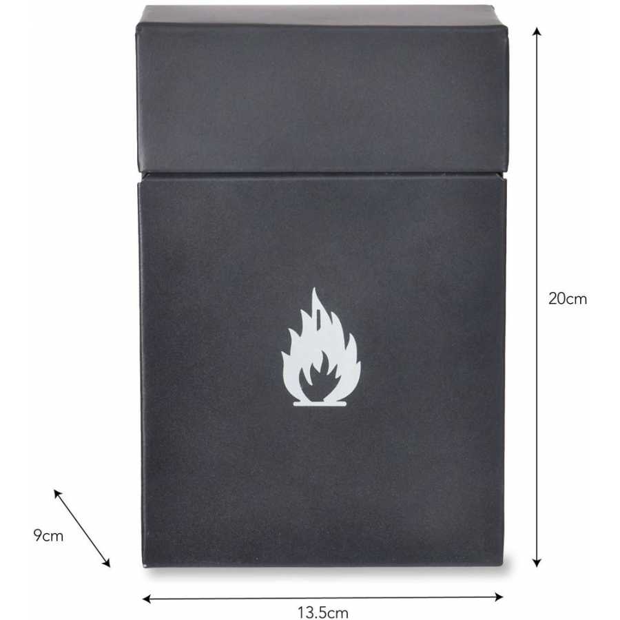 Garden Trading Steel Firelighter Box - Carbon