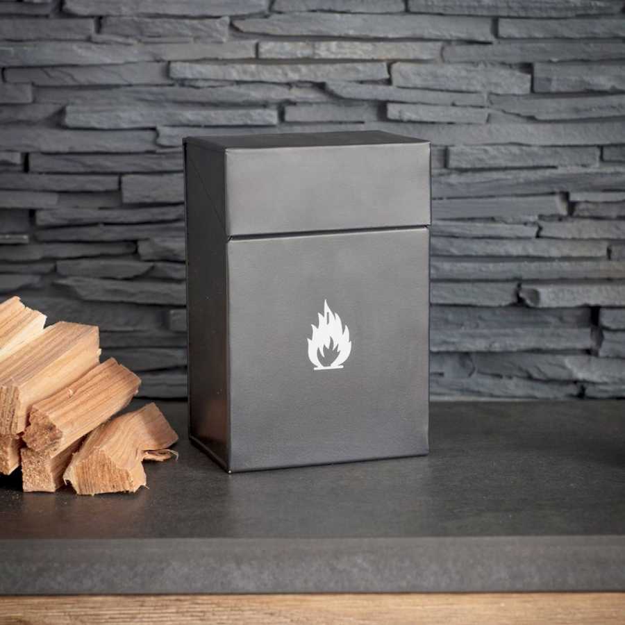 Garden Trading Steel Firelighter Box - Carbon