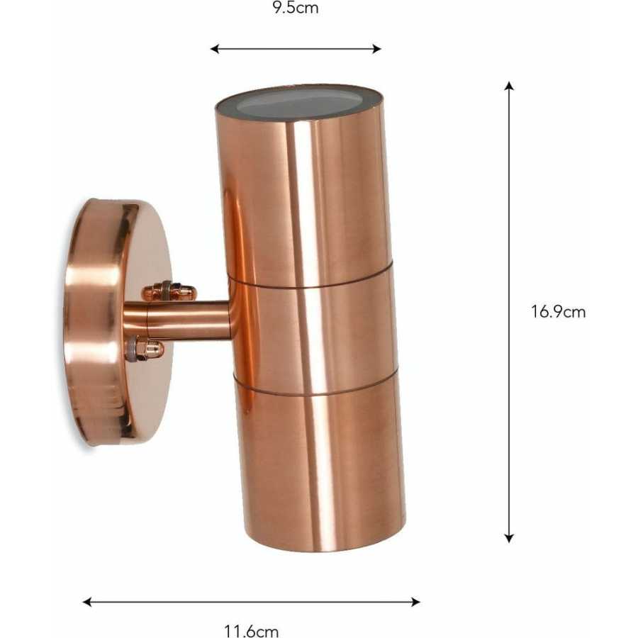 Garden Trading Regent Outdoor Up & Down Light - Copper