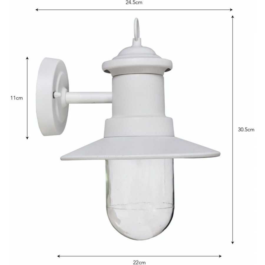 Garden Trading Ships Outdoor Wall Light - Lily White