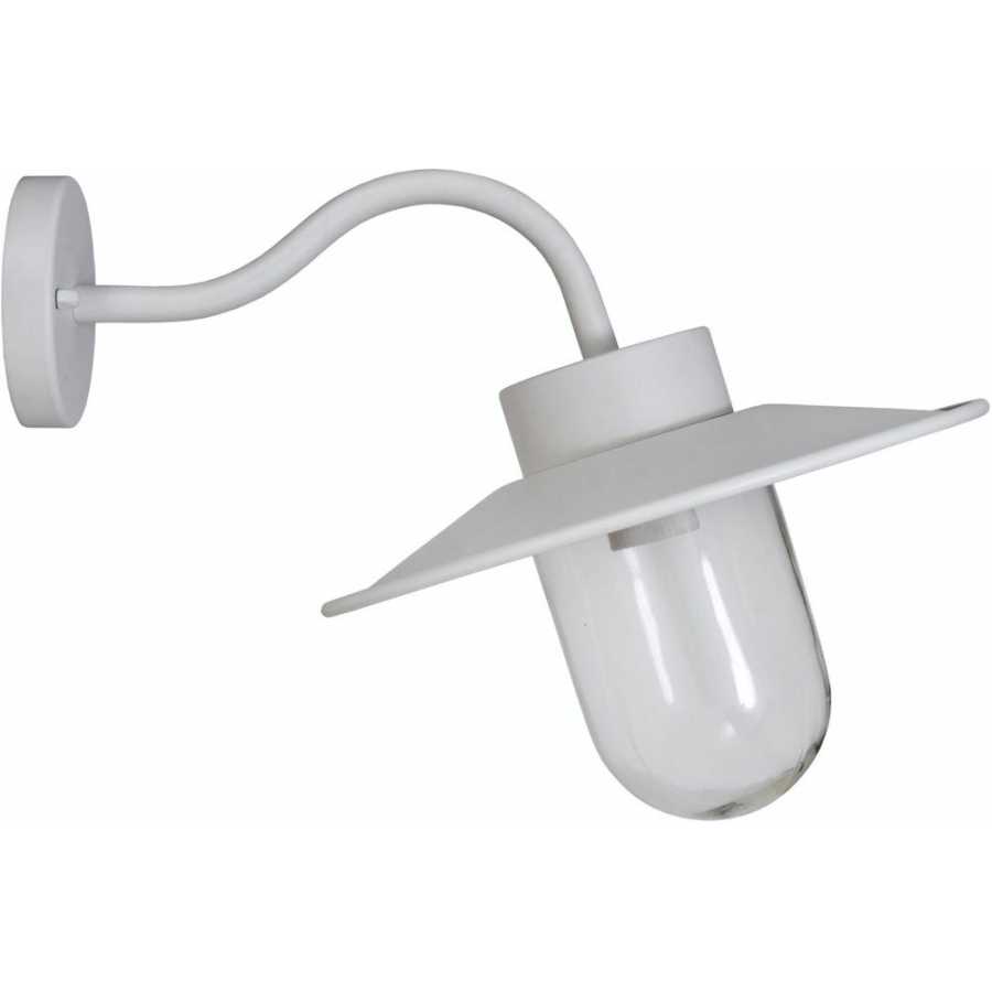 Garden Trading Swan Neck Outdoor Wall Light - Lily White