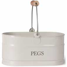 Garden Trading Steel Peg Bucket - Chalk