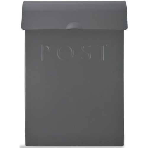 Garden Trading Post Box With Lock - Charcoal
