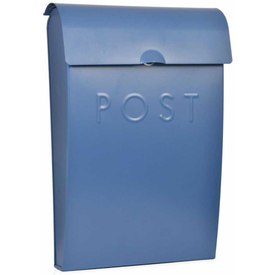 Garden Trading Post Box With Lock - Lulworth Blue