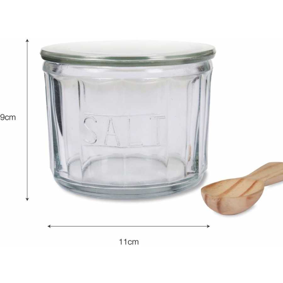 Garden Trading Glass Salt Pot