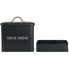 Garden Trading Steel Shoe Shine Box - Carbon