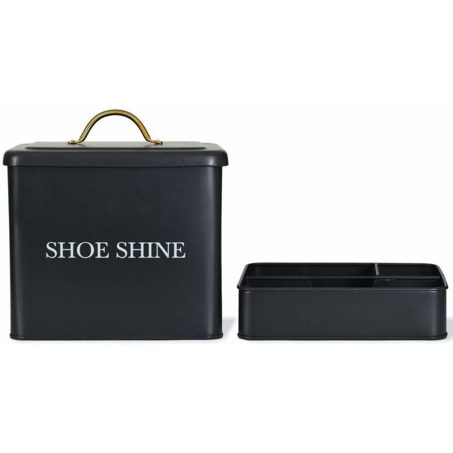 Garden Trading Steel Shoe Shine Box - Carbon