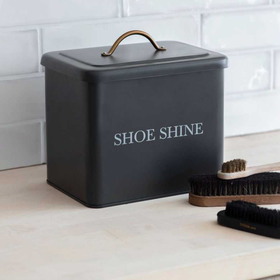 Garden Trading Steel Shoe Shine Box - Carbon