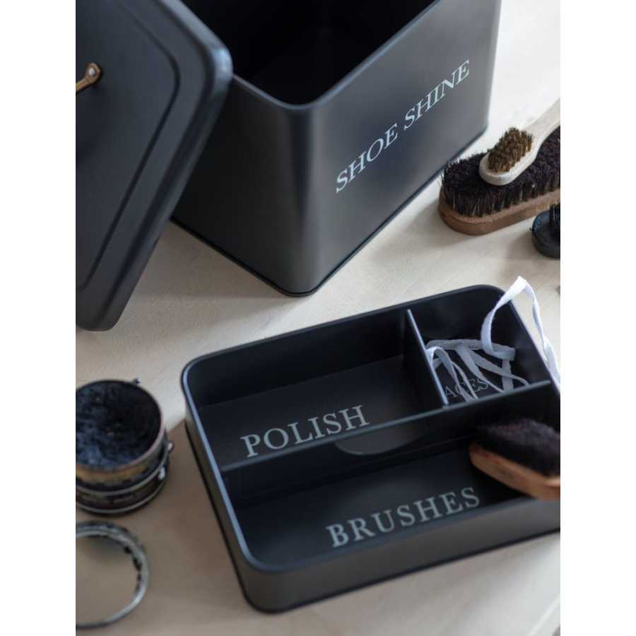 Garden Trading Steel Shoe Shine Box - Carbon