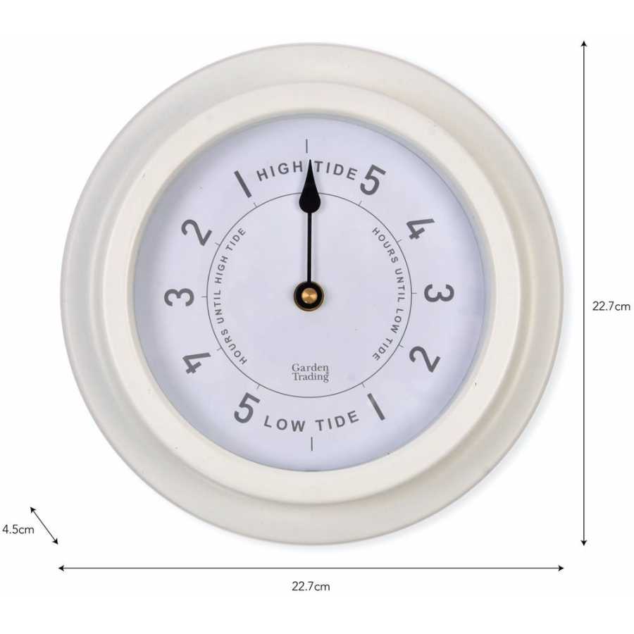 Garden Trading Narberth Tide Clock - Lily White