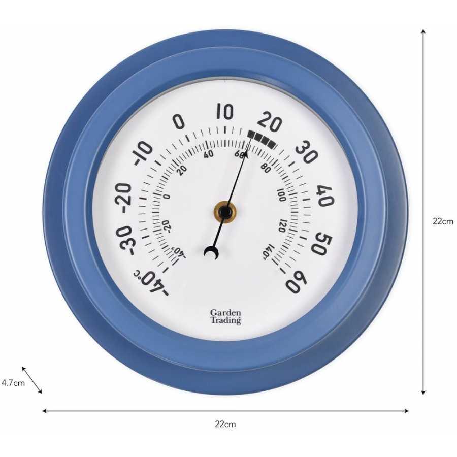 Garden Trading Tenby Thermometer - Lulworth Blue