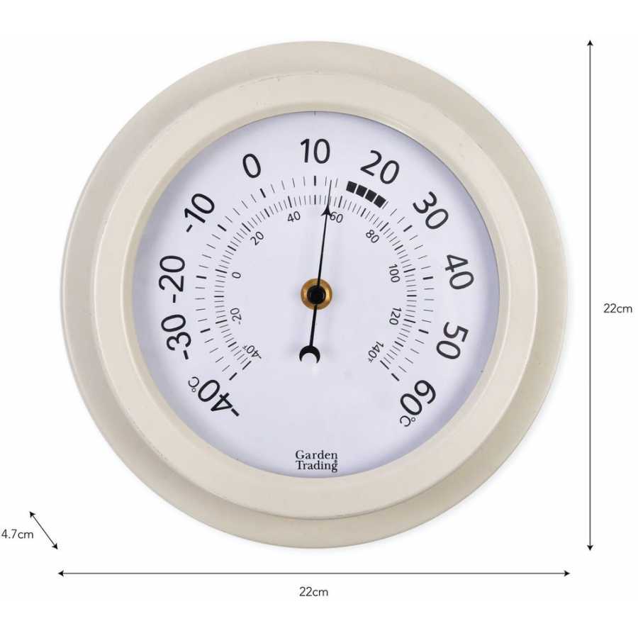 Garden Trading Tenby Thermometer - Lily White