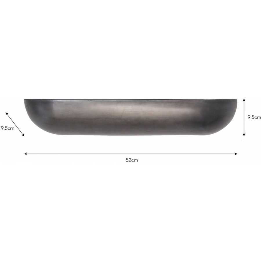 Garden Trading Iron Wall Trough Planter - Large