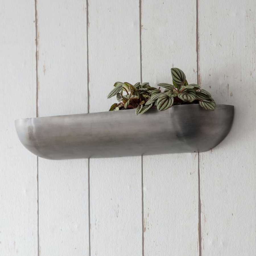 Garden Trading Iron Wall Trough Planter - Large