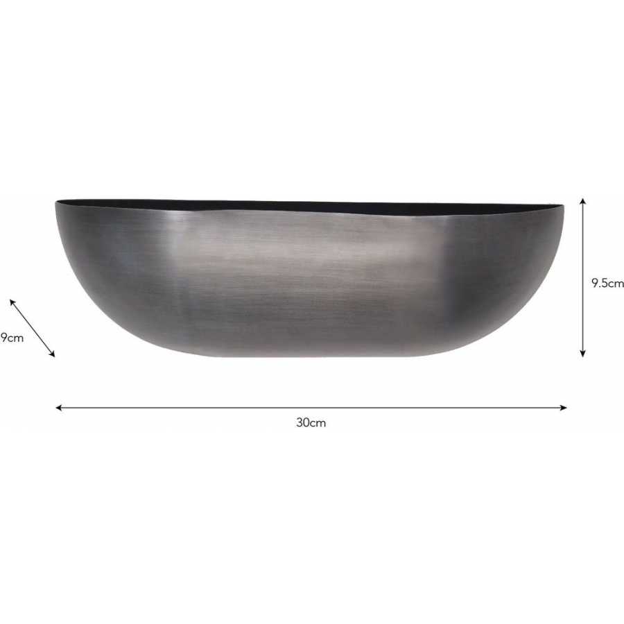 Garden Trading Iron Wall Trough Planter - Small