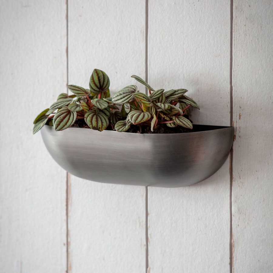 Garden Trading Iron Wall Trough Planter - Small