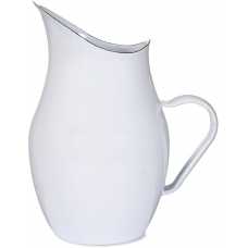 Garden Trading Enamel Water Pitcher - White