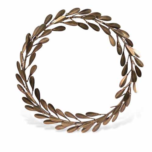 Garden Trading Cromwell Mistletoe Christmas Wreath Brass
