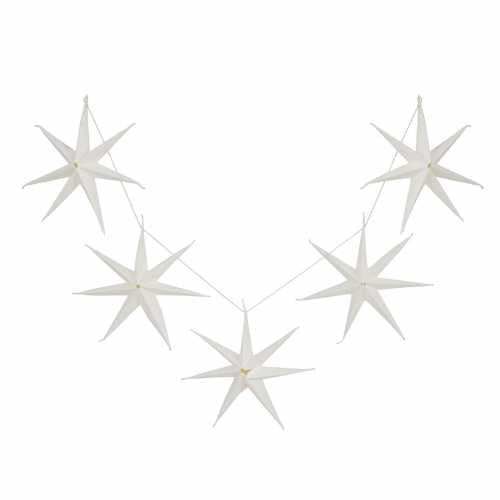 Garden Trading Maddox Christmas Star Garland Warm White