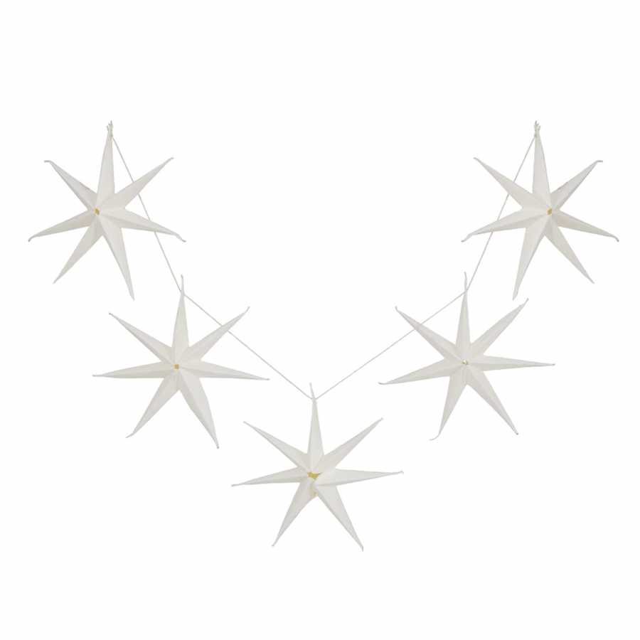 Garden Trading Maddox Christmas Star Garland Warm White