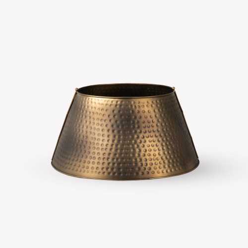 Garden Trading Hinksey Hammered Tree Skirt Antique Brass 2 parts