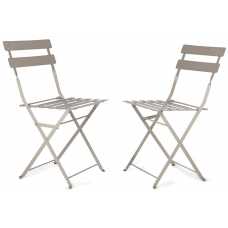 Garden Trading Rive Droite Bistro Chairs - Set of 2 - Clay
