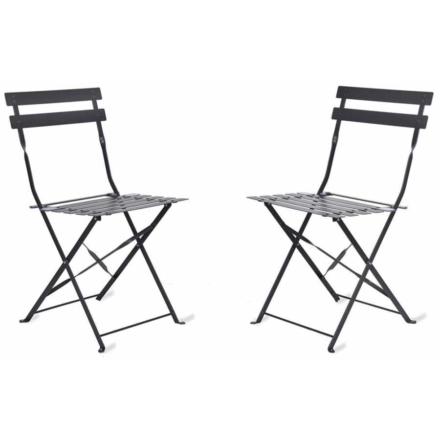 Garden Trading Bistro Chairs - Set of 2 - Carbon