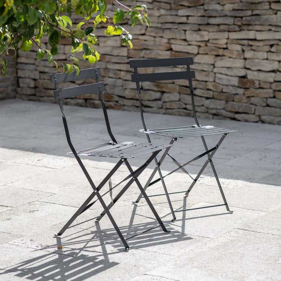 Garden Trading Bistro Chairs - Set of 2 - Carbon